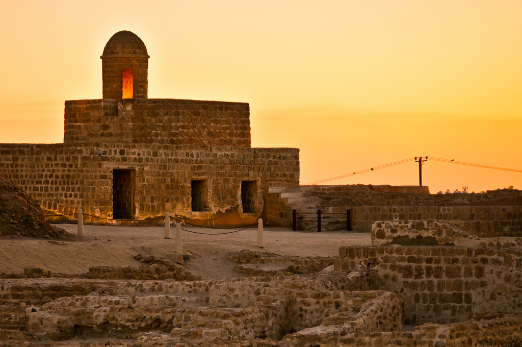 Sunset at Bahrain Fort (Qal' at al-Bahrain)